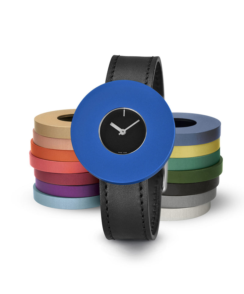 Vignelli watch in interchangeable colour halo